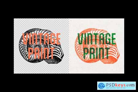Vintage Overprint Effect