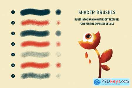 Shader Brushes for Illustrator