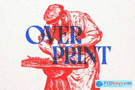 Vintage Overprint Effect