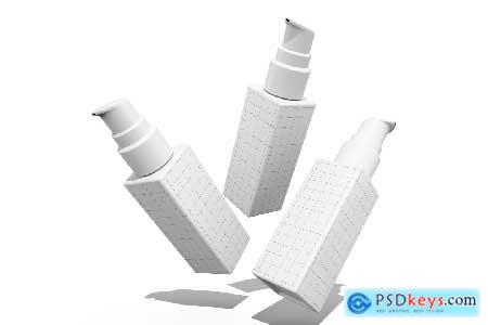Cosmetic Serum Pump Bottle Mockup