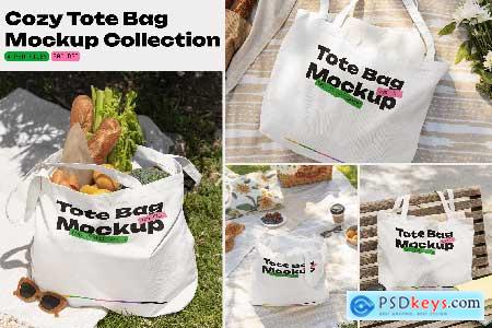Cozy Tote Bag Mockup Collection