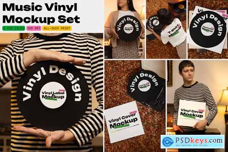 Music Vinyl Mockup Set