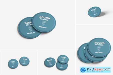 Round Coaster Mockup
