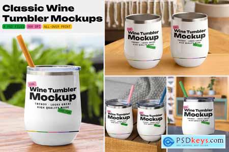 Classic Wine Tumbler Mockups