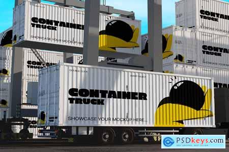 Container Truck Mockup