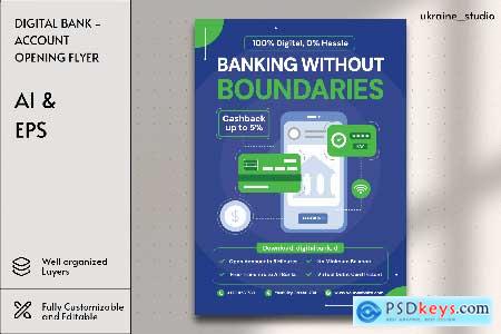 Digital Bank - Account Opening Flyer