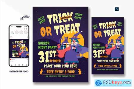 Ghoro Halloween Day Flyer Template
