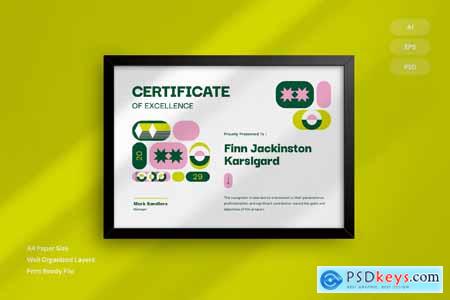 Excellence - Certificate