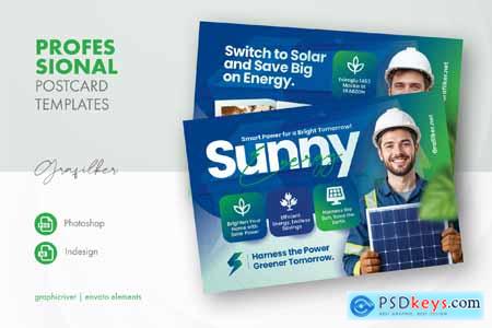 Solar Energy Postcard Templates