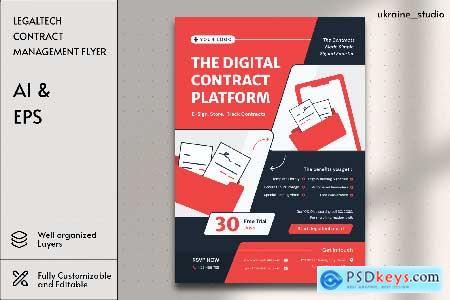 LegalTech - Contract Management Flyer