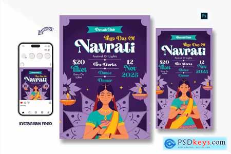Navratri Dewali Day Flyer Template