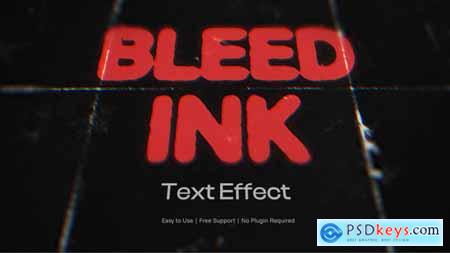 Bleed Ink Text Effect 59847542