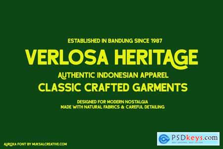 Auroxa- Bold Retro Modern Display Font