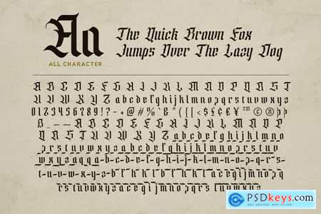Silent Black - Stylish Blackletter