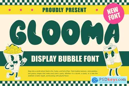 Glooma Display Bubble Font