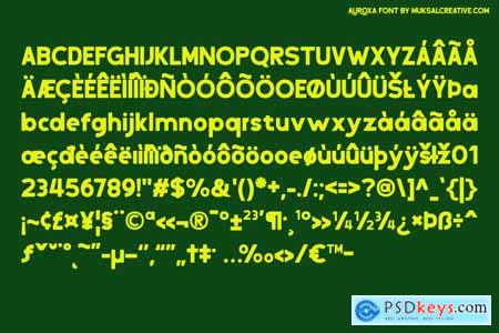 Auroxa- Bold Retro Modern Display Font