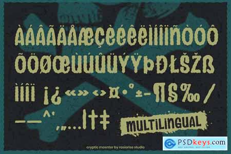 Cryptic Monster a Display Font