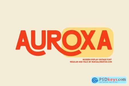 Auroxa- Bold Retro Modern Display Font