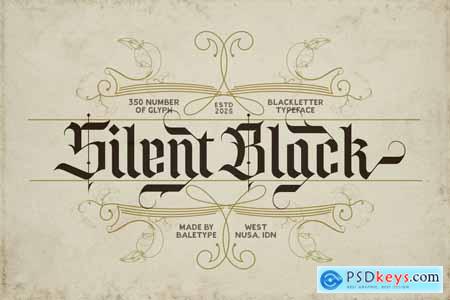 Silent Black - Stylish Blackletter
