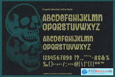 Cryptic Monster a Display Font