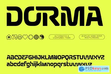 Dorma Sans Serif Display Font