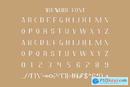 Thennude - Minimal Serif Font