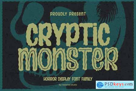 Cryptic Monster a Display Font