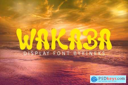 Wakaba Liquid Display Typeface