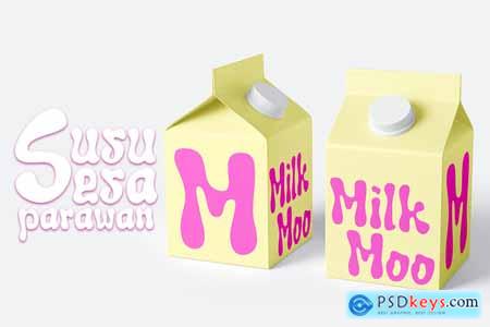 Wakaba Liquid Display Typeface