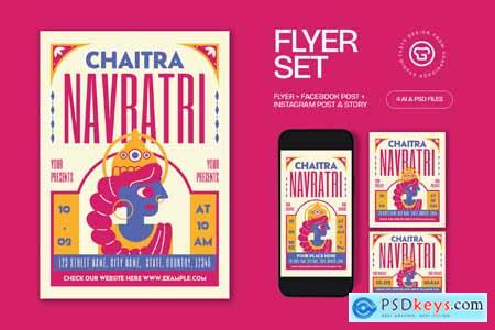 Chaitra Navratri Flyer D9BP6FX