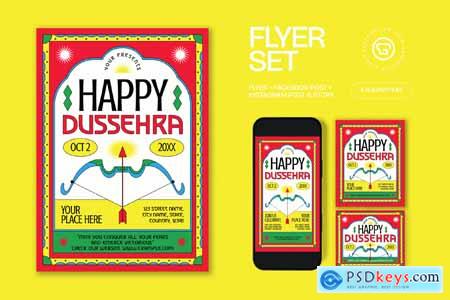 Happy Dussehra Flyer