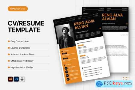 Cv Resume Template 7Z8LCT5