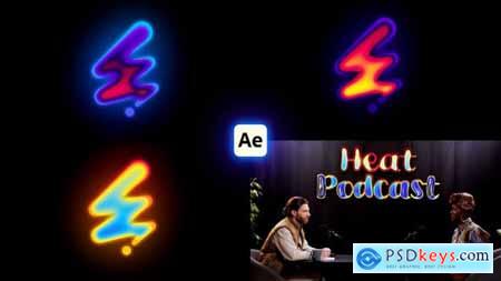 Heat Map Text Logo Creator 59847106