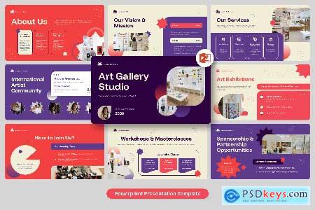 Art Gallery Pitch Deck Powerpoint