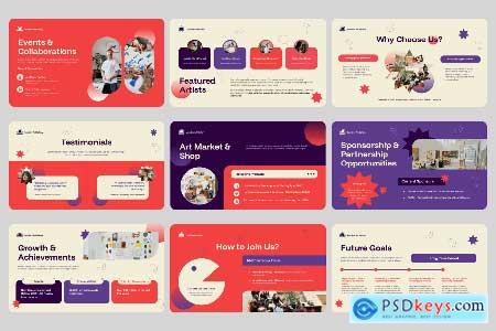 Art Gallery Pitch Deck Powerpoint