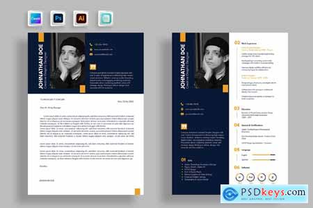 Dark Elegant CleanProfessional Cv Resume