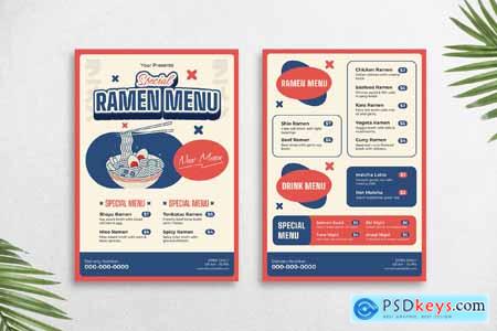 Retro Food Menu 8KF878H