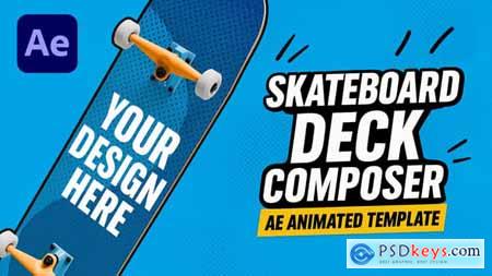 Skateboard Deck AE Template  4 Animations - Custom Deck Creator 59341189