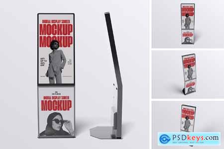 Digital Display Screen Mockup