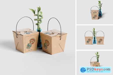 Food Delivery Box Branding Mockup