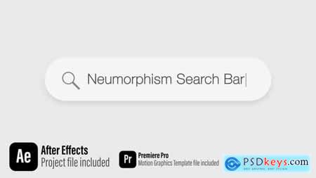 Neumorphism Search Bar - Text Typing Animation 59429119