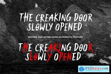 Scream House - Rough Horror Font