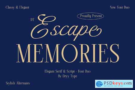 Escape Memories - Font Duo