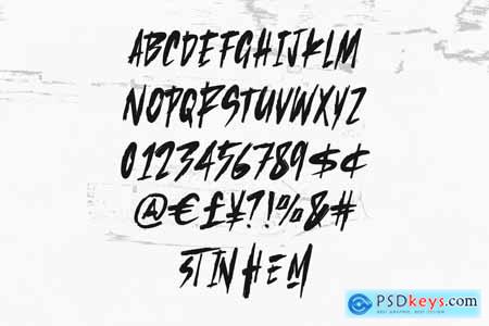Heinstorm Handmade Brush Font