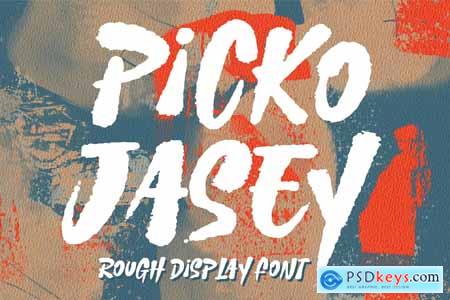 Picko Jasey - Rough Brush Font