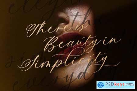 Dearly Heart - Feminine Script