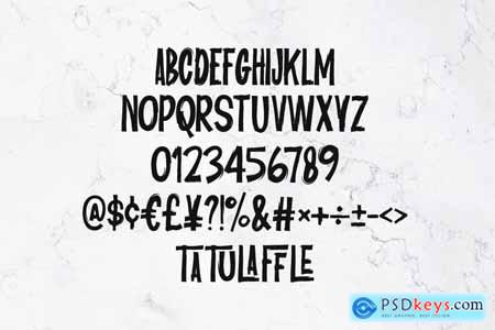 Glaffante Brush Sans Display Font