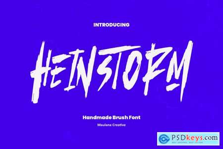 Heinstorm Handmade Brush Font