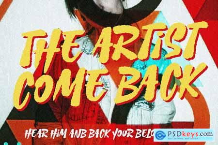 Picko Jasey - Rough Brush Font