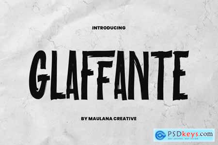 Glaffante Brush Sans Display Font